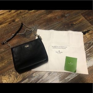 Kate Spade black leather crossbody
